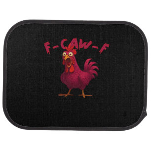 F Caw F Funny Chicken Humor Creative Casual Style Car Floor Mat