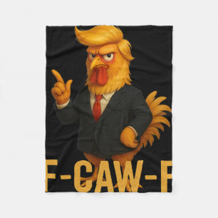 F-caw-f Funny Chicken Humor Quote Rooster Meme Ant Fleece Blanket