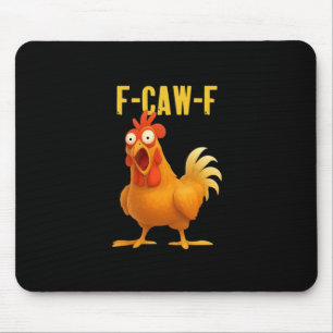 F Caw F Funny Chicken Meme Trendy Modern Style Mouse Pad