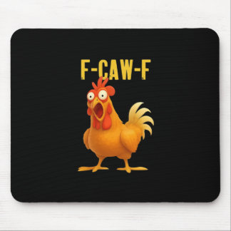 F Caw F Funny Chicken Meme Trendy Modern Style Mouse Pad