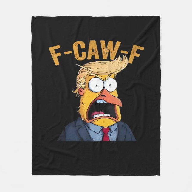 F-Caw-F Funny Chicken Rooster Classic Fleece Blanket (Front)