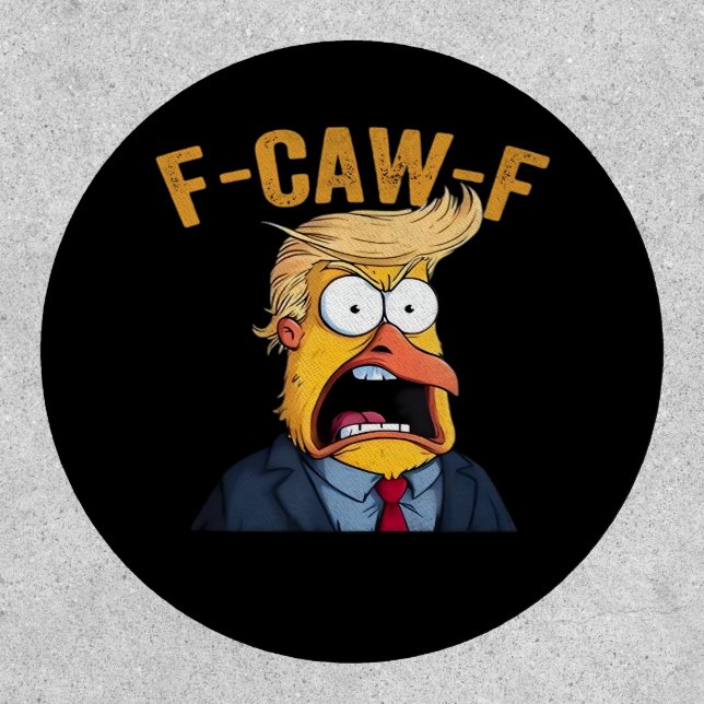 F-Caw-F Funny Chicken Rooster Classic Patch (Front)