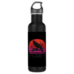 F-Caw-F Funny Crow Classic Minimal Clean Stainless Steel Water Bottle