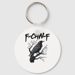 F-Caw-F Funny Crow Essential Cool Unique Keychain
