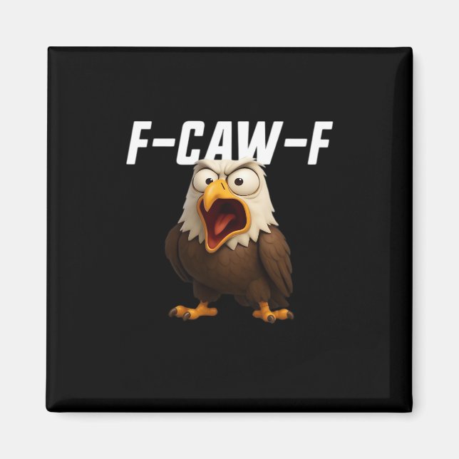 F-Caw-F Funny F-Caw-F Gear Retro Classic Magnet (Front)