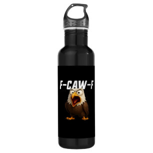 F-Caw-F Funny F-Caw-F Gear Retro Classic Stainless Steel Water Bottle
