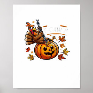F-Caw-F Funny For Men Women Thanksgiving-Christmas Poster