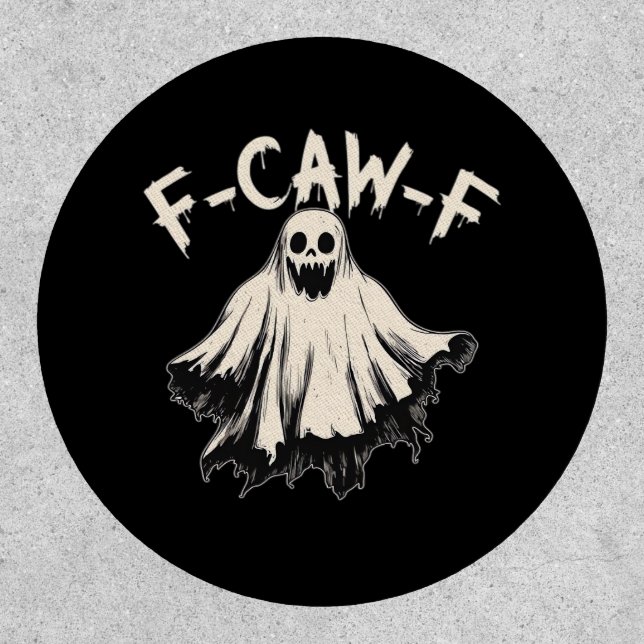 F-Caw-F Funny Humor Cool Unique Patch (Front)