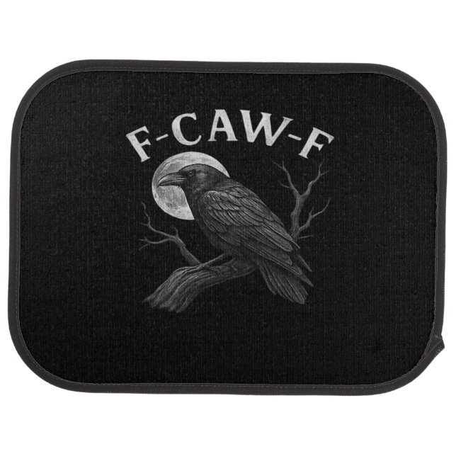 F-Caw-F Funny Quote Car Floor Mat (Rear)