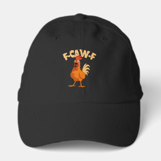 F-CAW-F! Funny Shocked Rooster Chicken Performance Cap