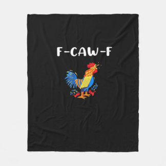 F-Caw-F Funny Trendy Fleece Blanket