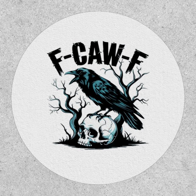 F-Caw-F Funny Trendy Patch (Front)