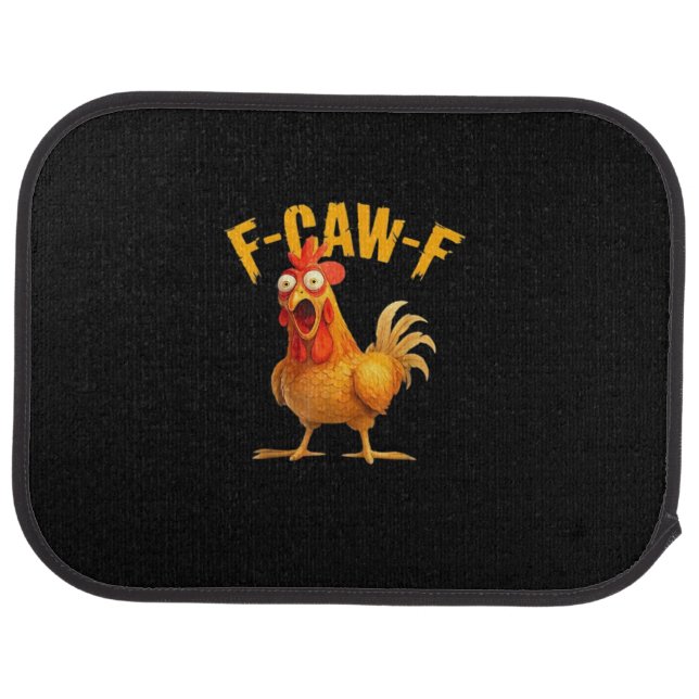F-Caw-F Funny Unique Car Floor Mat (Rear)