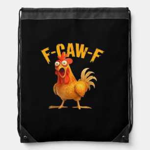 F-Caw-F Funny Unique Drawstring Bag