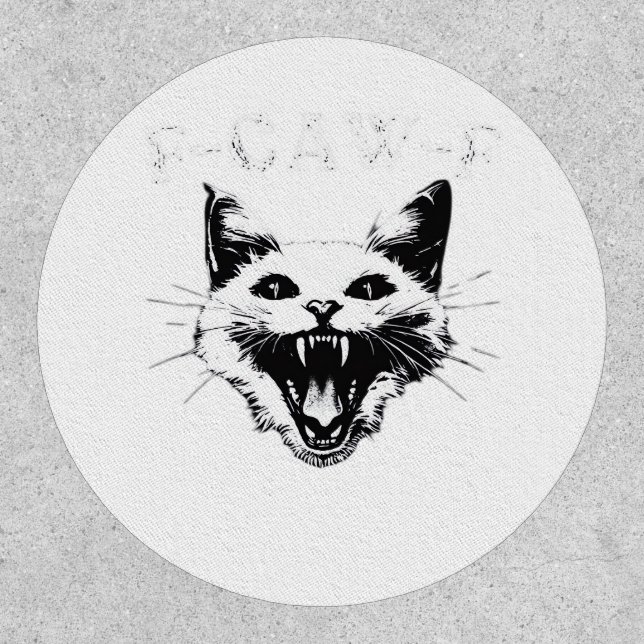 F-Caw-F Halloween Lover F-Caw-F Funny Classic Patch (Front)