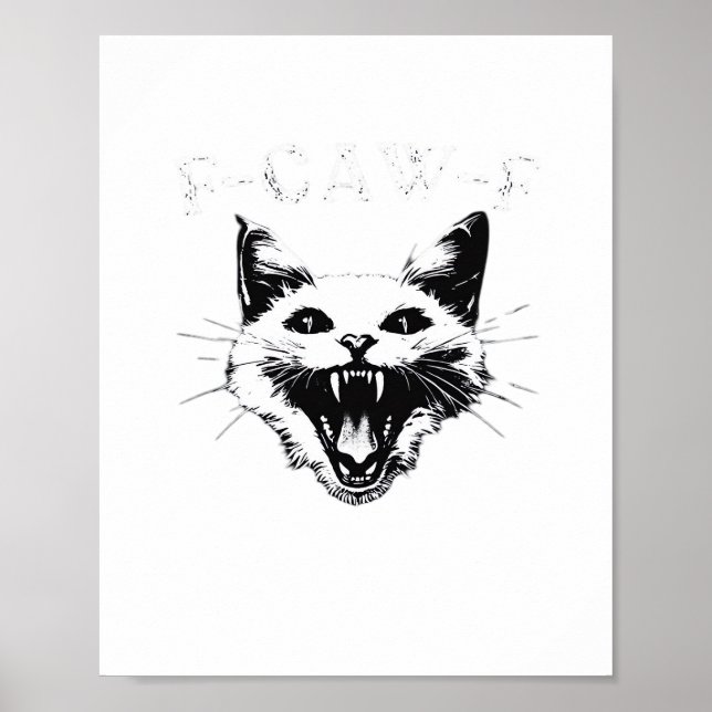 F-Caw-F Halloween Lover F-Caw-F Funny Classic Poster (Front)