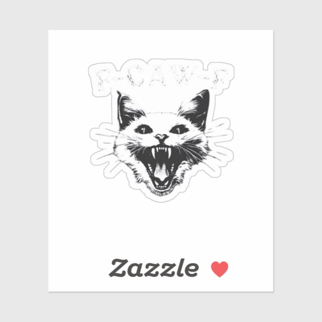 F-Caw-F Halloween Lover F-Caw-F Funny Classic Sticker (Sheet)