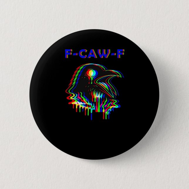 F-Caw-F Halloween Music Party Essential Button (Front)