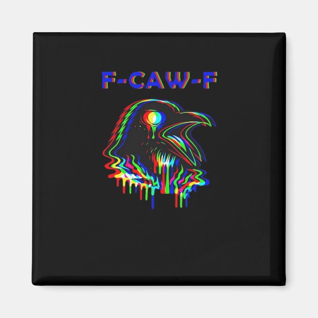 F-Caw-F Halloween Music Party Essential Magnet (Front)
