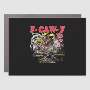 F-Caw-F Hei Hei Moana Rooster Classic Funny Graphi Car Magnet