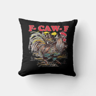 F-Caw-F Hei Hei Moana Rooster Classic Funny Graphi Throw Pillow