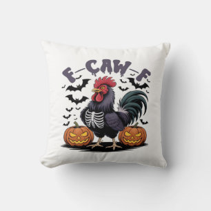 F-Caw-F Humor Crow Funny Gothic Throw Pillow