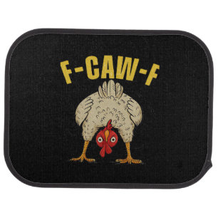 F-Caw-F Humor Gothic Crow Funny Aesthetic Style Car Floor Mat