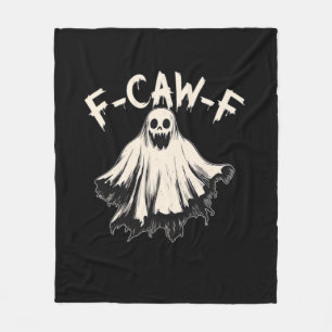 F-Caw-F Humor Retro Classic Fleece Blanket