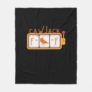F-Caw-F Jackpot Retro Graphic Fleece Blanket