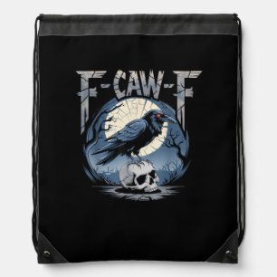 F-Caw-F Minimal Clean Drawstring Bag