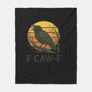 F-Caw-F Minimal Clean Fleece Blanket