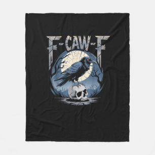F-Caw-F Minimal Clean Fleece Blanket