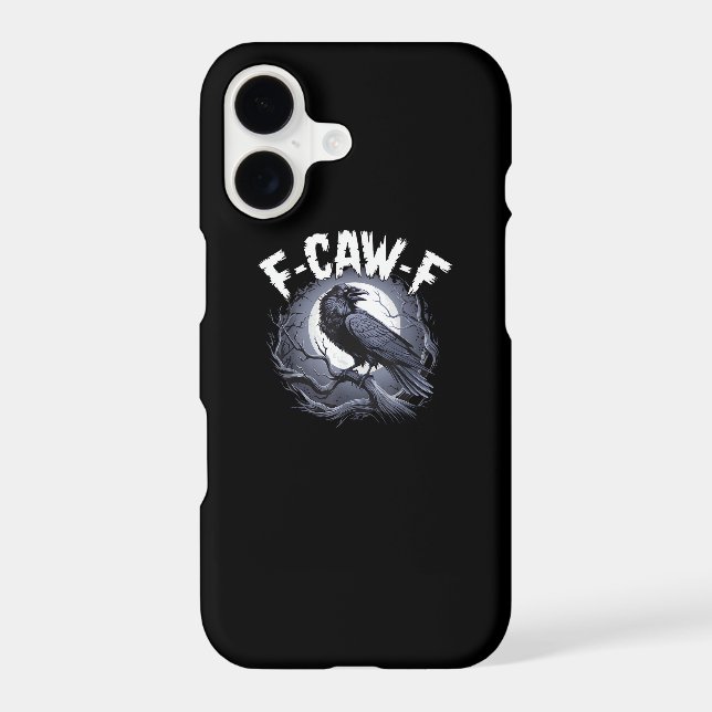 F-Caw-F Minimal Clean Iphone Case (Back)
