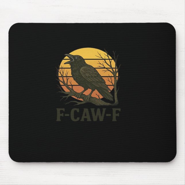 F-Caw-F Minimal Clean Mouse Pad (Front)