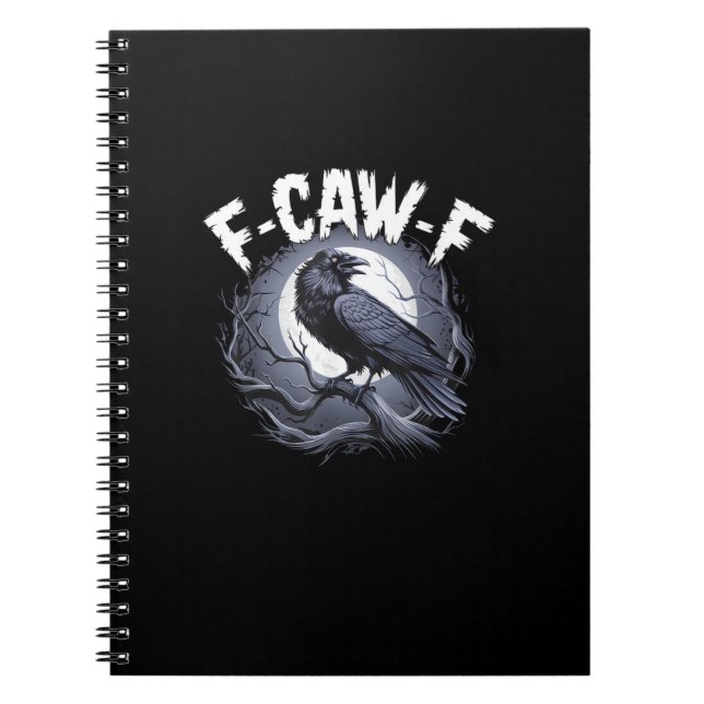 F-Caw-F Minimal Clean Notebook (Front)