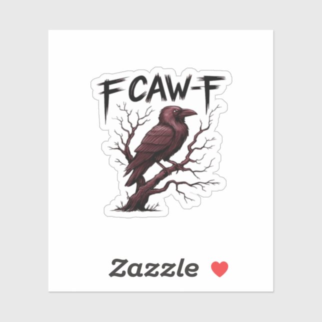 F-Caw-F Raven Classic Sticker (Sheet)