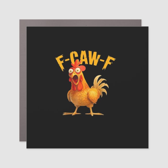 F-Caw-F Retro Classic Car Magnet (Front)