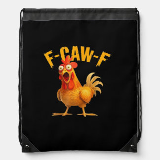 F-Caw-F Retro Classic Drawstring Bag