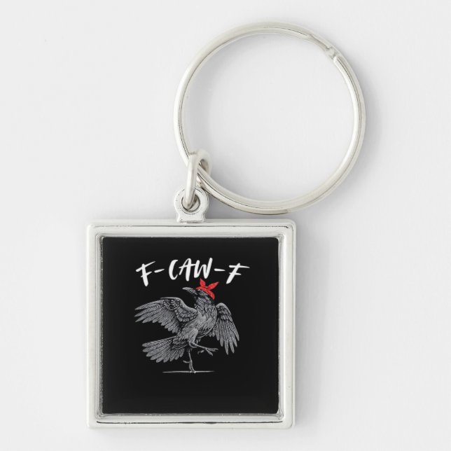 F-Caw-F Retro Classic Keychain (Front)