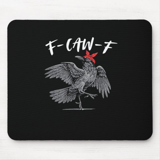 F-Caw-F Retro Classic Mouse Pad (Front)