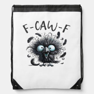 F Caw F Retro Classic Style Drawstring Bag