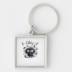 F Caw F Retro Classic Style Keychain