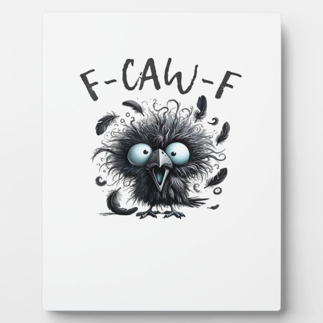 F Caw F Retro Classic Style Plaque (Front)