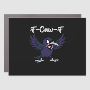 F-Caw-F Retro Graphic Car Magnet