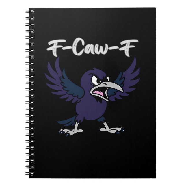 F-Caw-F Retro Graphic Notebook (Front)