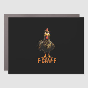F-Caw-F Simple Clean Car Magnet