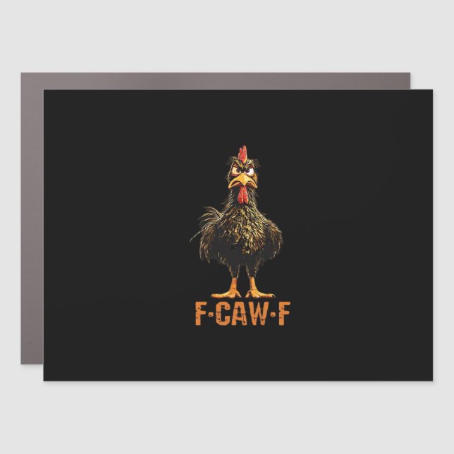 F-Caw-F Simple Clean Car Magnet (Front)
