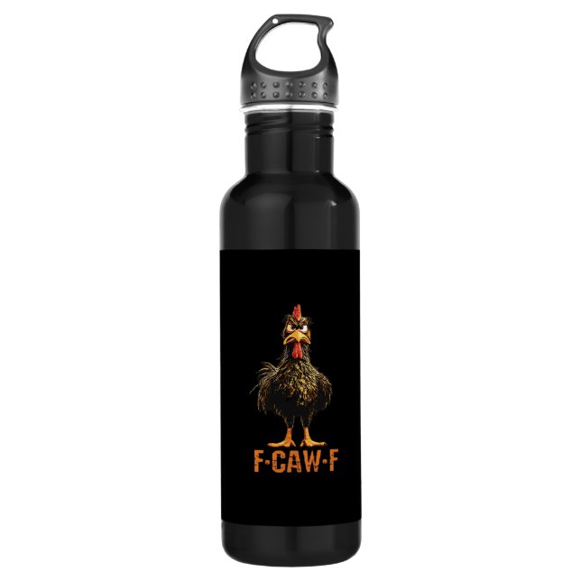 F-Caw-F Simple Clean Stainless Steel Water Bottle (Front)