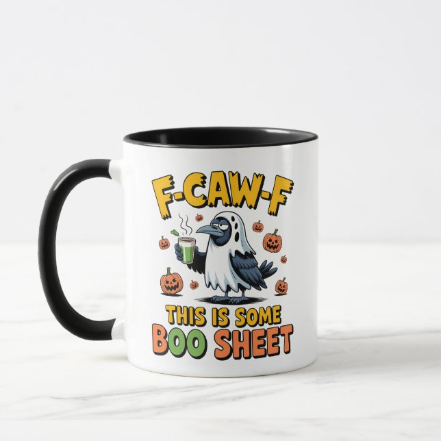 F-Caw-F This Is Some Boo Sheet Funny Spooky   Mug (Left)