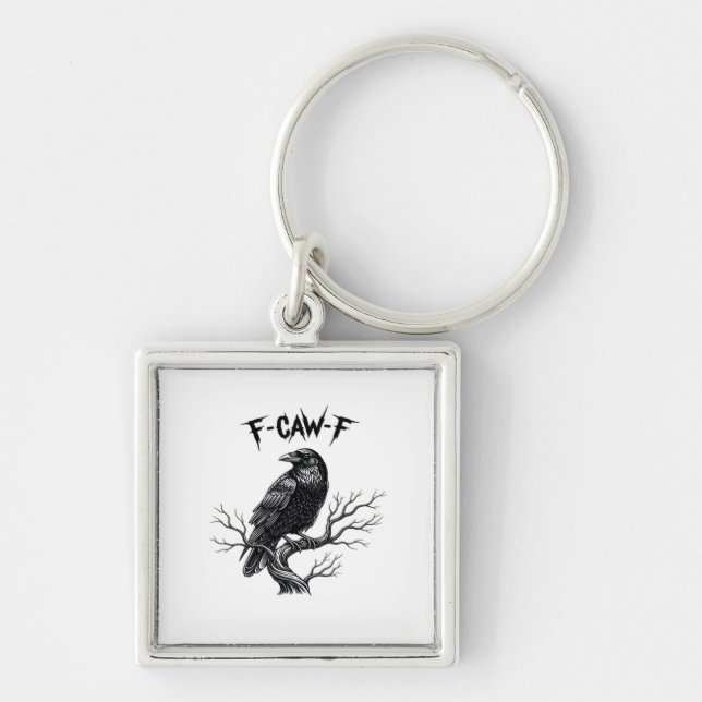 F Caw F Trendy Modern Style Keychain (Front)